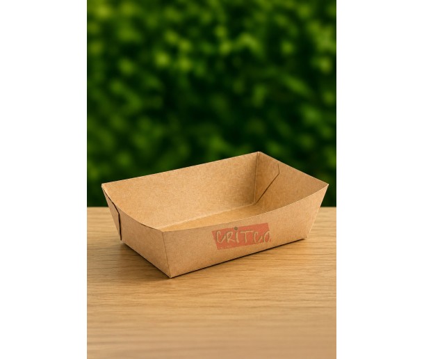 900ml Kraft Coated Boat Tray
