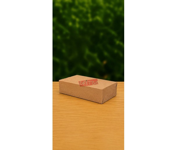 600ml Uncoated Single Paper Lunch Box