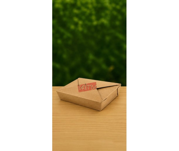 1300ml Paper Lunch Box - Kraft