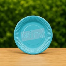 9 inch Pastel Blue Paper Plate  - Pack of 10Pcs