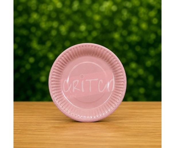 9 inch Pastel Peach Paper Plate  - Pack of 10Pcs