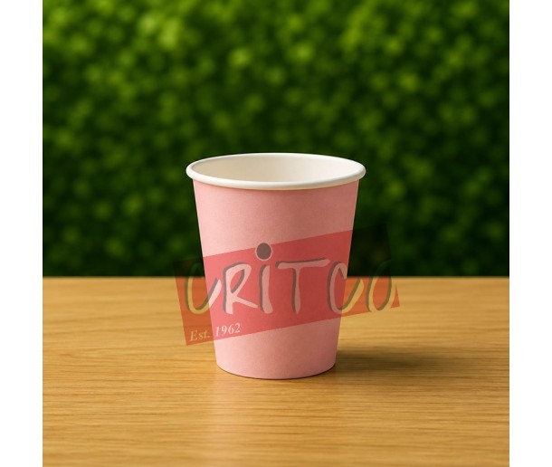 250ml Paper Cup - Pastel Pink (Pack of 10Pcs)