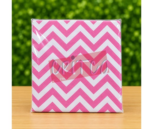 Paper Serviette Stripe Light Pink (Pack of...