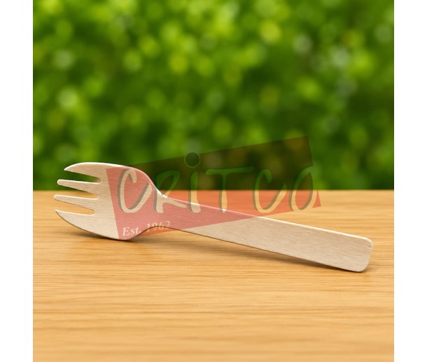 4.5 inch Wooden Fork - Natural