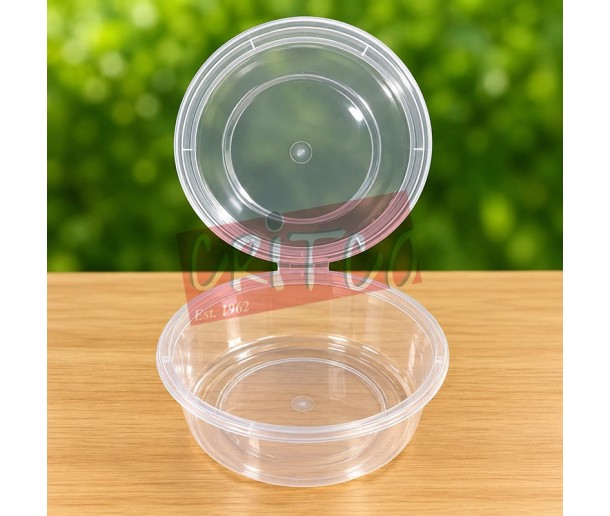 1000ml PP Container Round With Attached Lid
