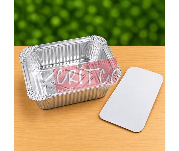 250ml Aluminium Container  With Cardboard Lid -...