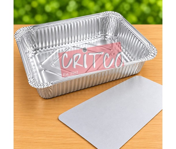 900ml Aluminium Container With Cardboard Lid -...