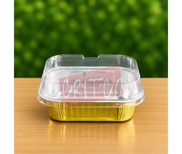Gold Aluminium Eclair Container - Small Y- 168