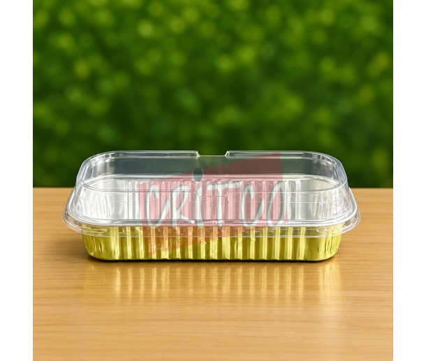 Gold Aluminium Eclair Container  Y - 19