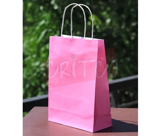 10.5 X 8 X 3.5 inch Baby Pink Bag