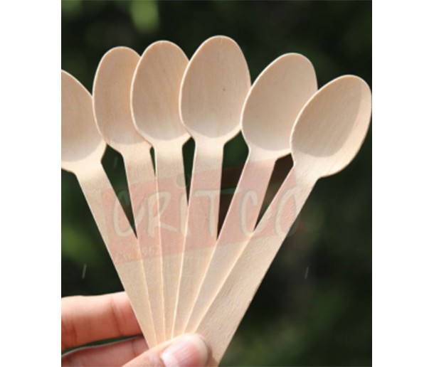160mm Wooden Spoon-Natural