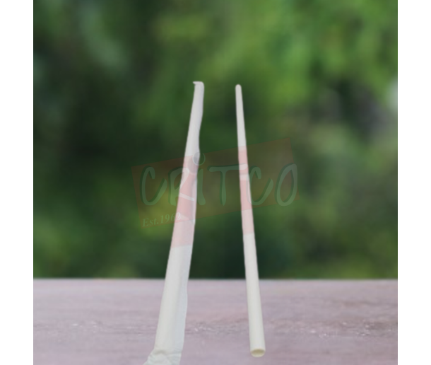 10x6mm Paper Straw-White-SW (100pcs)
