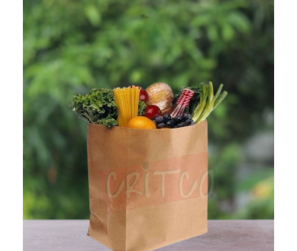 33 x 34 x 15cm Kraft Paper Food Bag Bottom Gazette