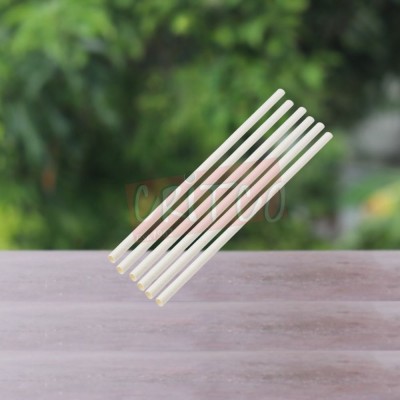 7x8mm Paper Straw-White- (100pcs)
