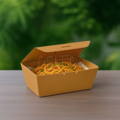 700ml Paper Lunch Box-Kraft