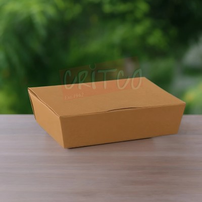 1200ml Paper Lunch Box-Kraft