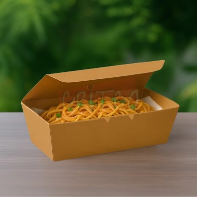 1200ml Paper Lunch Box-Kraft