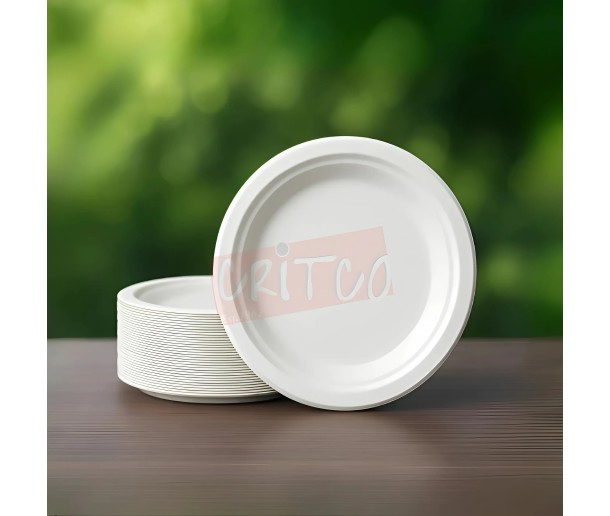 7 inch Bagasse Plate-RND