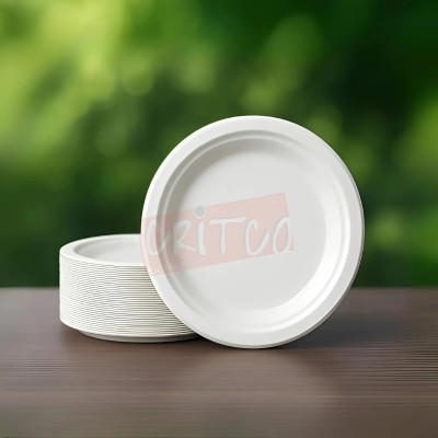 7 inch Bagasse Plate-RND