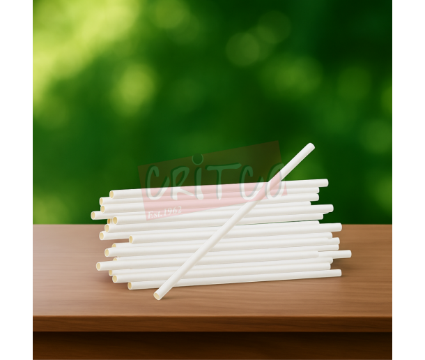 7x8mm Paper Straw-White- (100pcs)