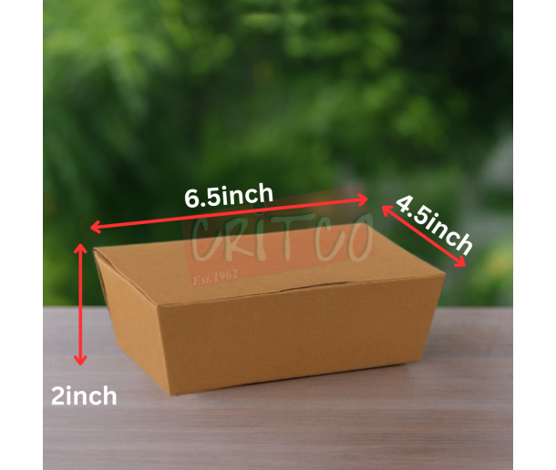 700ml Paper Lunch Box-Kraft