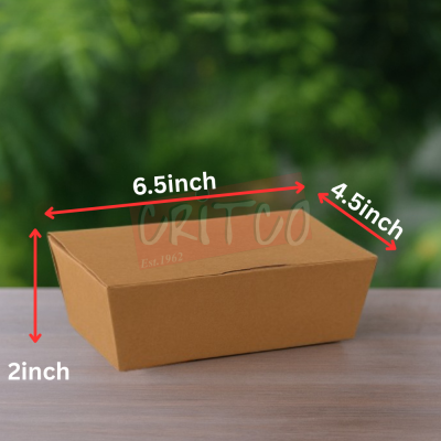 700ml Paper Lunch Box-Kraft