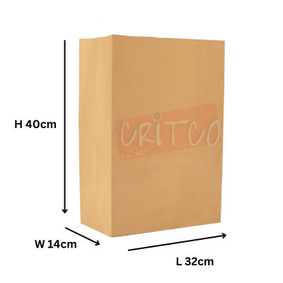 30x29x14cm Kraft Food Bag Bottom Gazette